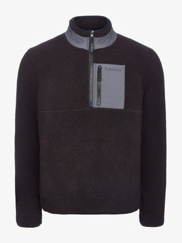 LeMieux Black Mens Borg Half Zip Sweat Black| Online For Equine