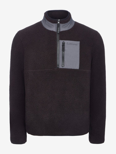 LeMieux Black Mens Borg Half Zip Sweat Black| Online For Equine