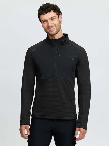 LeMieux Black Mens Quarter Zip Mid Layer Black| Online For Equine