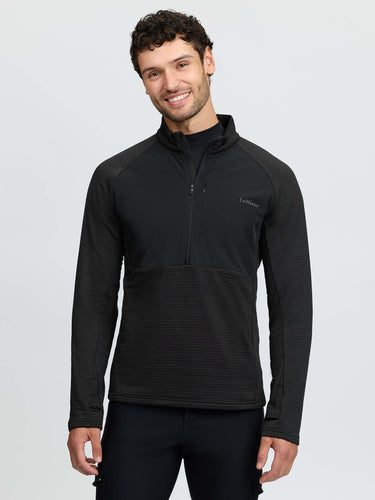 LeMieux Black Mens Quarter Zip Mid Layer Black| Online For Equine