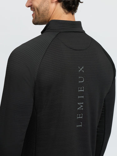 LeMieux Black Mens Quarter Zip Mid Layer Black| Online For Equine