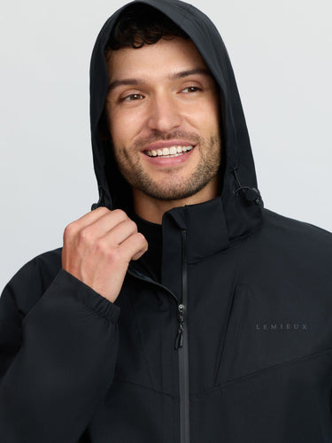LeMieux Black Mens Waterproof Lightweight Jacket Black| Online For Equine