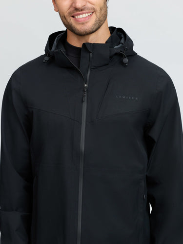 LeMieux Black Mens Waterproof Lightweight Jacket Black| Online For Equine
