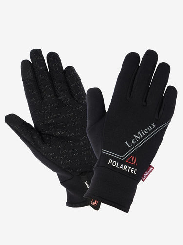 LeMieux Black Polartec Gloves| Online For Equine
