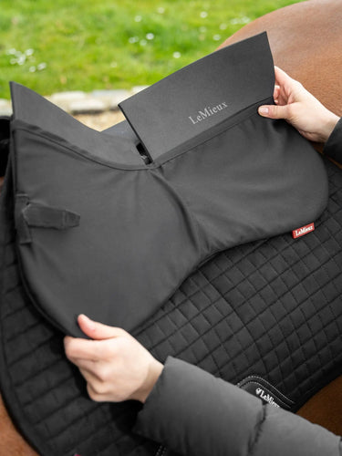 LeMieux Black ProSorb Plain 2 Pocket Half Pad| Online For Equine