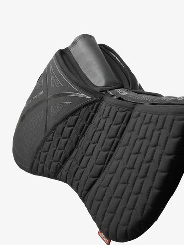 Buy the LeMieux Black ProSorb Plain 3 Pocket Quilted Half Pad | Online for Equine