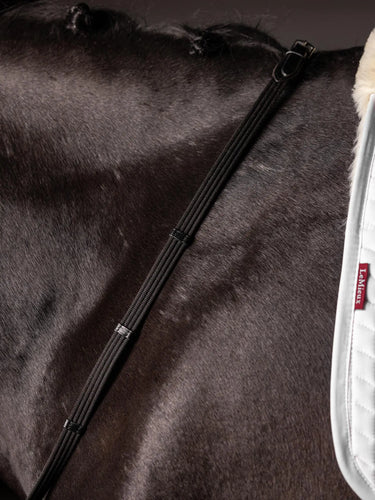 Buy LeMieux Black/Silver Webbed Continental Reins| Online for Equine