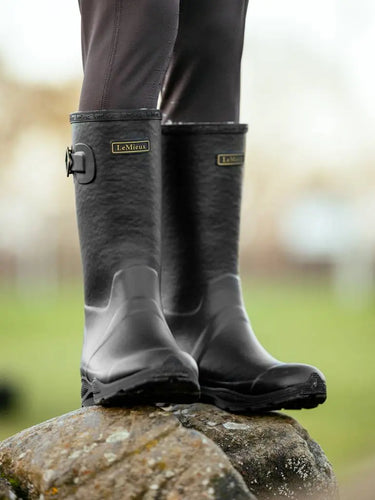 LeMieux Black Stride Young Rider Wellies| Online For Equine