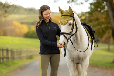 LeMieux Black Young Rider Bethany Zip Through Mid Layer Black| Online For Equine