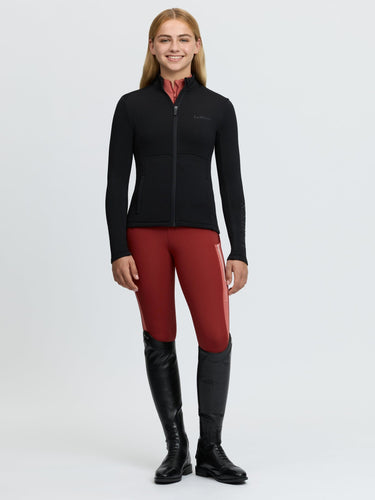 LeMieux Black Young Rider Bethany Zip Through Mid Layer Black| Online For Equine