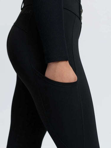 LeMieux Black Young Rider Bex Half Seat Breeches Black| Online For Equine