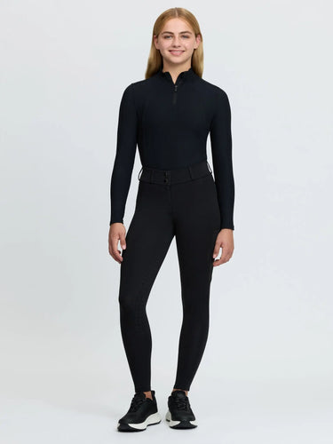 LeMieux Black Young Rider Bex Half Seat Breeches Black| Online For Equine