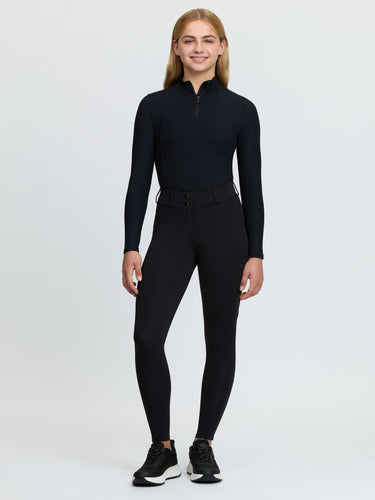 LeMieux Black Young Rider Bex Half Seat Breeches Black| Online For Equine