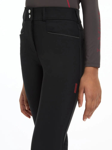 Buy LeMieux Black Young Rider Izzy Knee Grip Breeches| Online for Equine