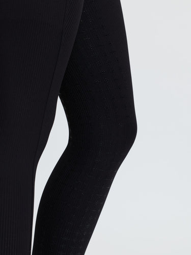 LeMieux Black Young Rider Orla Ribbed Pull Ons Black| Online For Equine