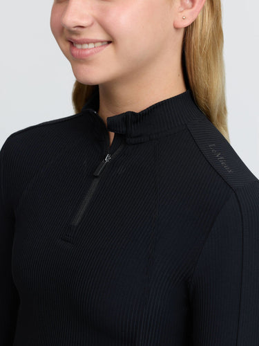 LeMieux Black Young Rider Raye Ribbed Base Layer Black| Online For Equine