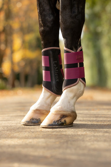 LeMieux Blackberry Air-Tek Grafter Brushing Boots Blackberry| Online For Equine