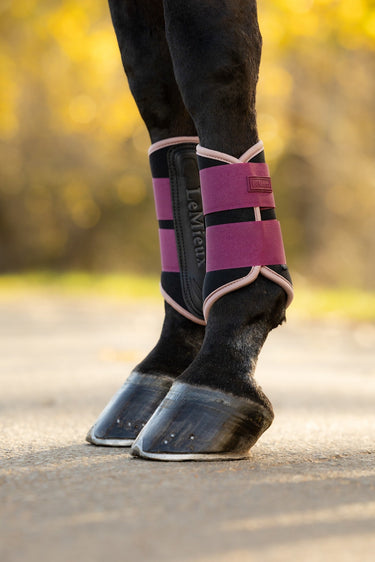 LeMieux Blackberry Air-Tek Grafter Brushing Boots Blackberry| Online For Equine