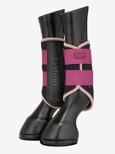 LeMieux Blackberry Air-Tek Grafter Brushing Boots Blackberry| Online For Equine