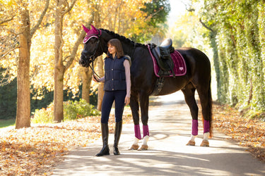LeMieux Blackberry Loire Classic Dressage Square Blackberry| Online For Equine