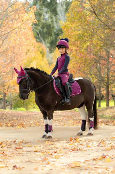 LeMieux Blackberry Suede Close Contact Square| Online For Equine