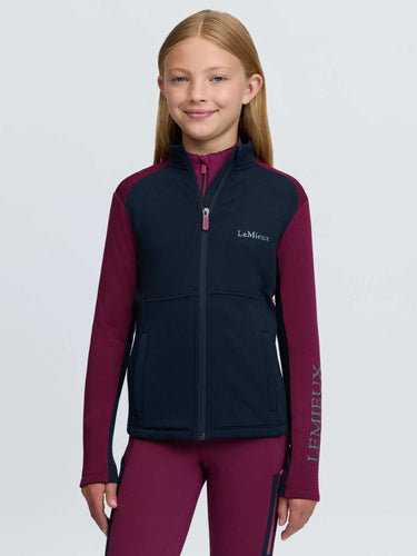 LeMieux Blackberry Young Rider Bethany Zip Through Mid Layer| Online For Equine
