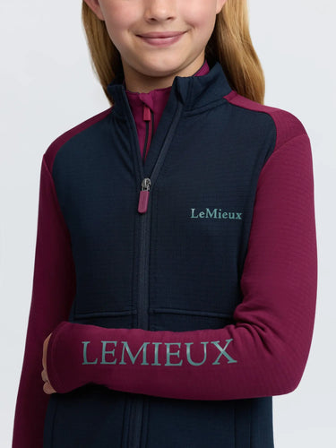 LeMieux Blackberry Young Rider Bethany Zip Through Mid Layer| Online For Equine