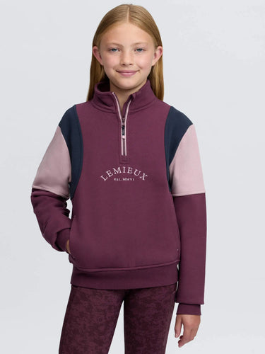 LeMieux Bramble Young Rider Viola Quarter Zip Sweat| Online For Equine