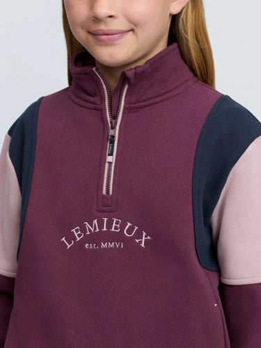 LeMieux Bramble Young Rider Viola Quarter Zip Sweat| Online For Equine