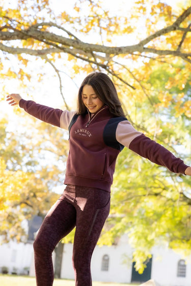 LeMieux Bramble Young Rider Viola Quarter Zip Sweat| Online For Equine