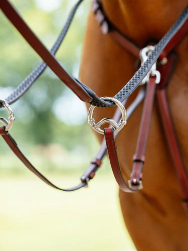 LeMieux Breastplate (D-Ring Attachment) Chestnut/Silver| Online For Equine