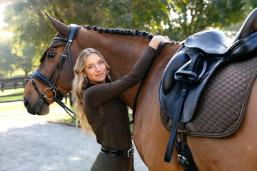 LeMieux Brilliance Dressage Square Espresso| Online For Equine