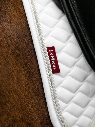 LeMieux Brilliance Dressage Square White| Online For Equine