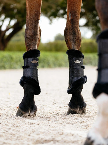 LeMieux Brilliance Fleece Edged Brushing Boot Black| Online For Equine