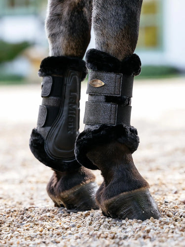 LeMieux Brilliance Fleece Edged Brushing Boot Black| Online For Equine