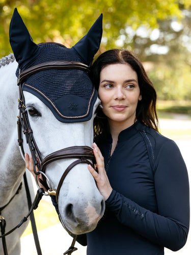 LeMieux Brilliance Fly Hood Navy| Online For Equine