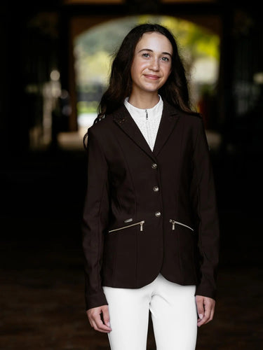 LeMieux Brilliance Junior Pro Show Jacket Espresso| Online For Equine