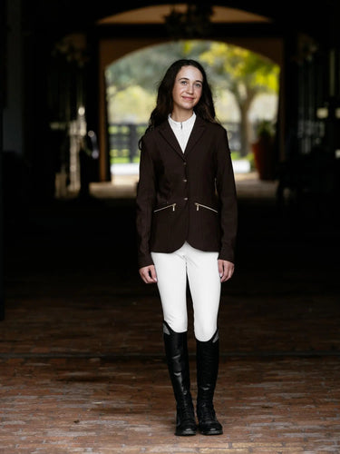 LeMieux Brilliance Junior Pro Show Jacket Espresso| Online For Equine
