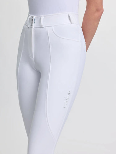 LeMieux Brilliance Knee Grip Breeches White| Online For Equine