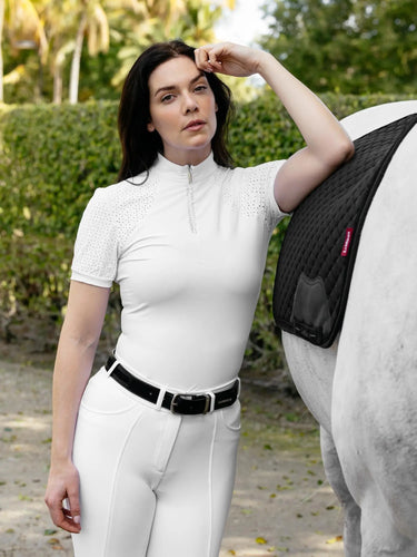 LeMieux Brilliance Verity Short Sleeve Show Shirt White| Online For Equine