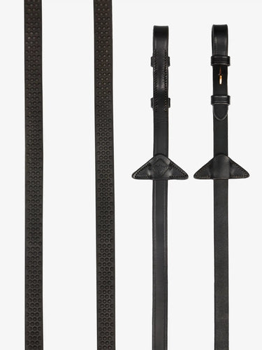LeMieux Brown / Brass Soft Rubber Reins