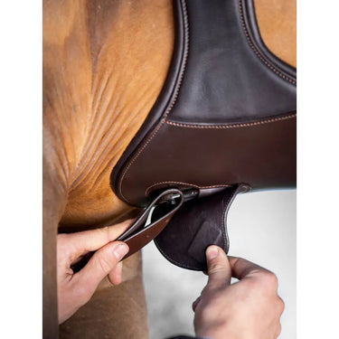 Buy LeMieux Brown Gel-Tek Anatomic Long Stud Girth with Magnetic Cover| Online for Equine