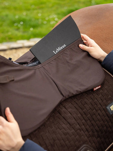 LeMieux Brown ProSorb Plain 2 Pocket Half Pad| Online For Equine