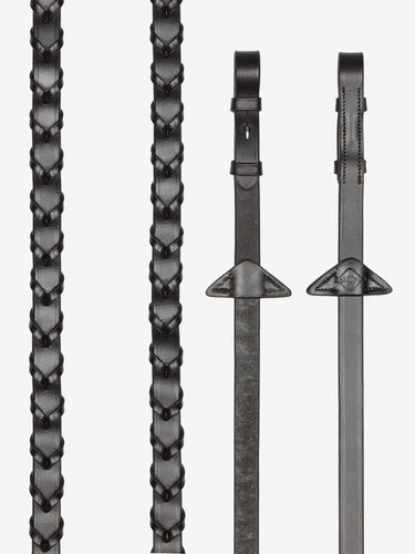 Buy LeMieux Brown/Silver Leather Laced Reins| Online for Equine