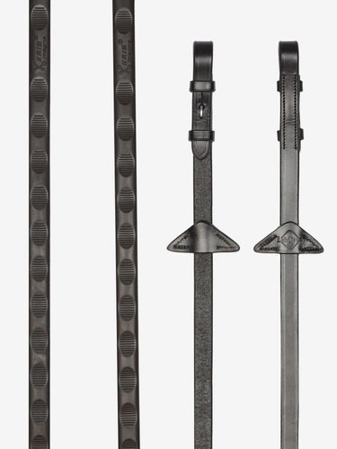 LeMieux Brown/Silver Magna Grip Rubber Reins| Online For Equine