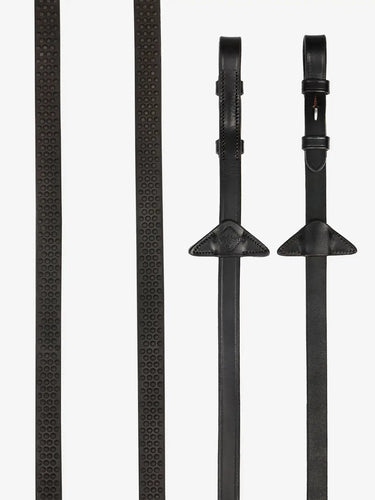 LeMieux Brown / Silver Soft Rubber Reins