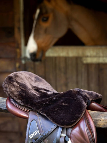 Buy LeMieux Brown Simuwool Seat Saver| Online for Equine
