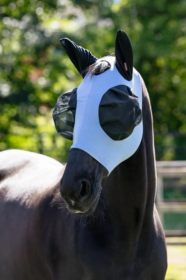 LeMieux Bug Relief Half Fly Mask Powder Blue| Online For Equine