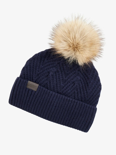 LeMieux Clara Knit Beanie Navy| Online For Equine