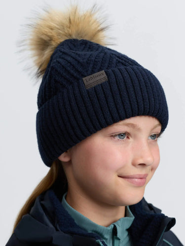 LeMieux Clara Knit Beanie Navy| Online For Equine